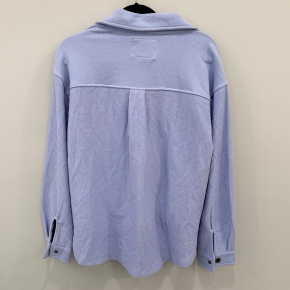 Thread & Supply Sky Blue Lavender Ribbed Shaket - Picture 5 of 5